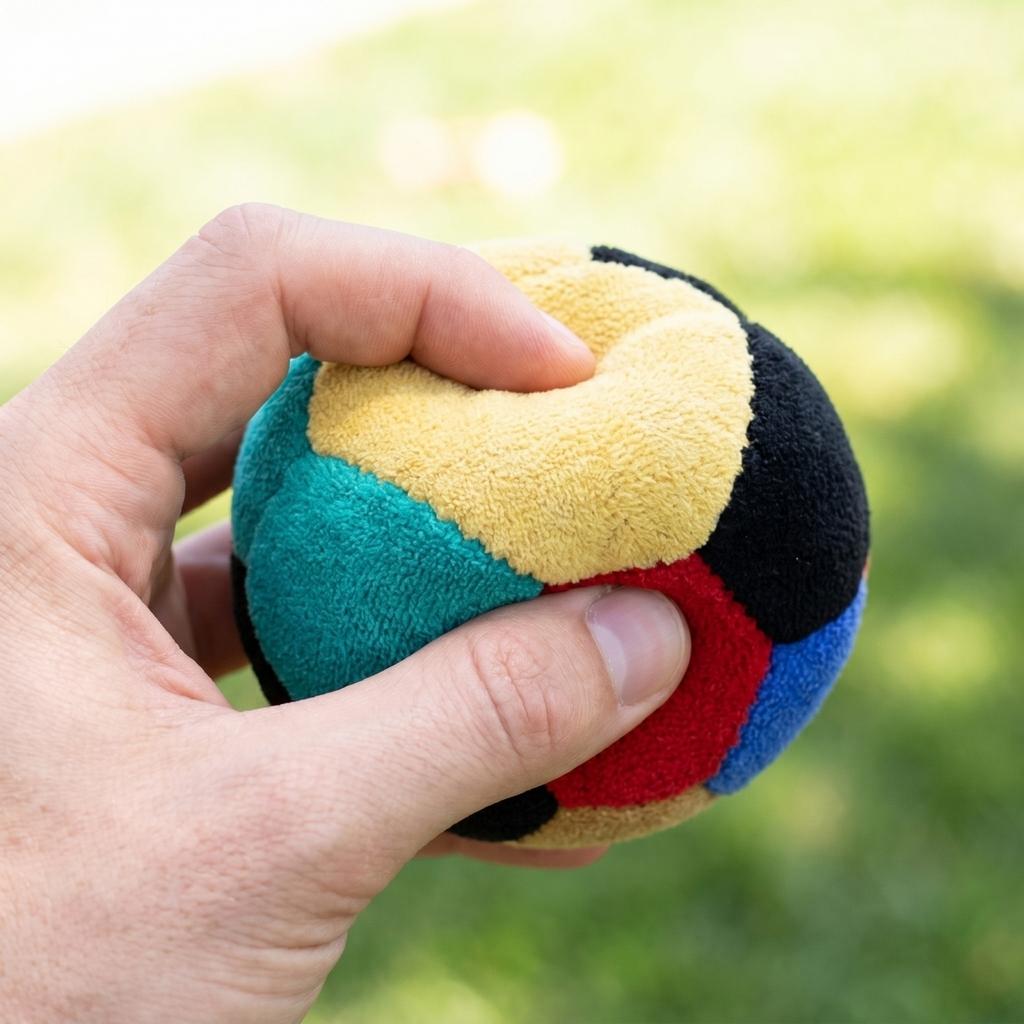 Durable Fabric Hacky Sack Footbag Set with Multi-Panel Design and Reinforced Stitching for Outdoor and Indoor Skill Training