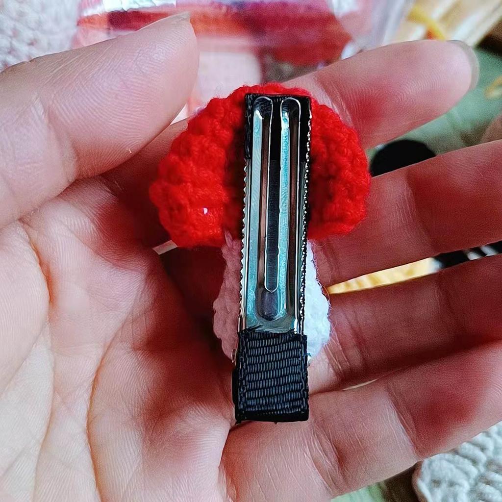Barrette à cheveux champignon faite main Douce Mignonne Crochet Décorations Épingle à cheveux Art Unique Accessoires de cheveux Mode