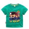 Children Cartoon Fireman Sam Print Cotton Tshirts for Boy Shirt Girl Short Sleeve Tee Top Clothes Kids Clothing Unisex 210Year