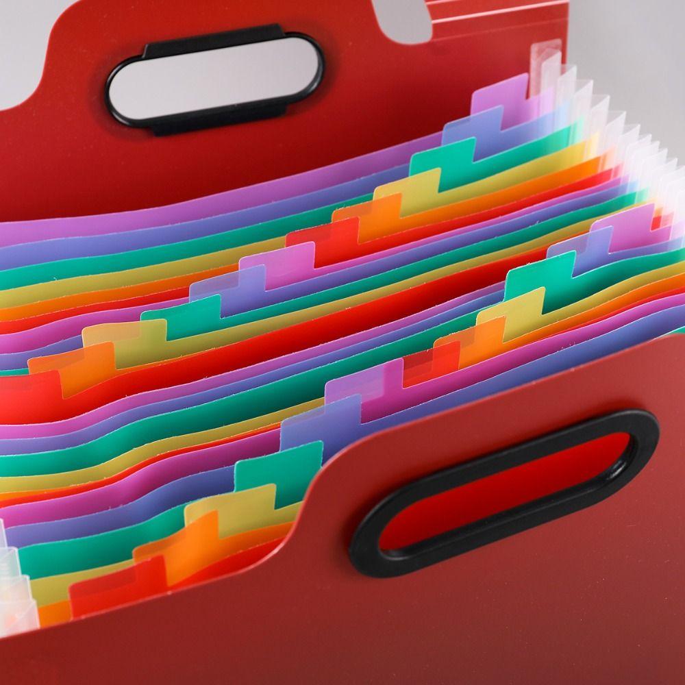 13/25 Pocket Expanded File Folders Colorful Inner Pocket File Holder Accordion File Organizer  Home