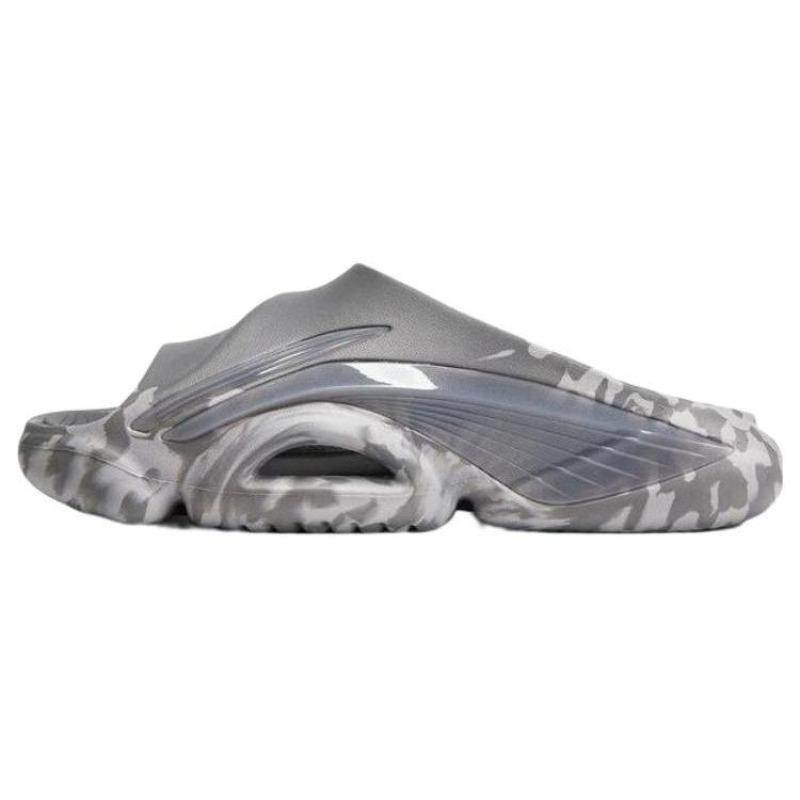Li-Ning BADFIVE Slide Mens Slippers Gray White Anti Slip Wear Resistant ABTT003-2 39.5