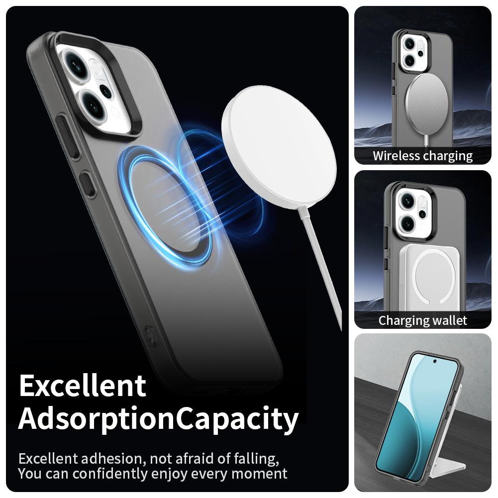 OPPOReno11Promax Skin Sense Candy Reno11F Magnetic Mobile Phone Case Frosted Anti-drop Protective Case