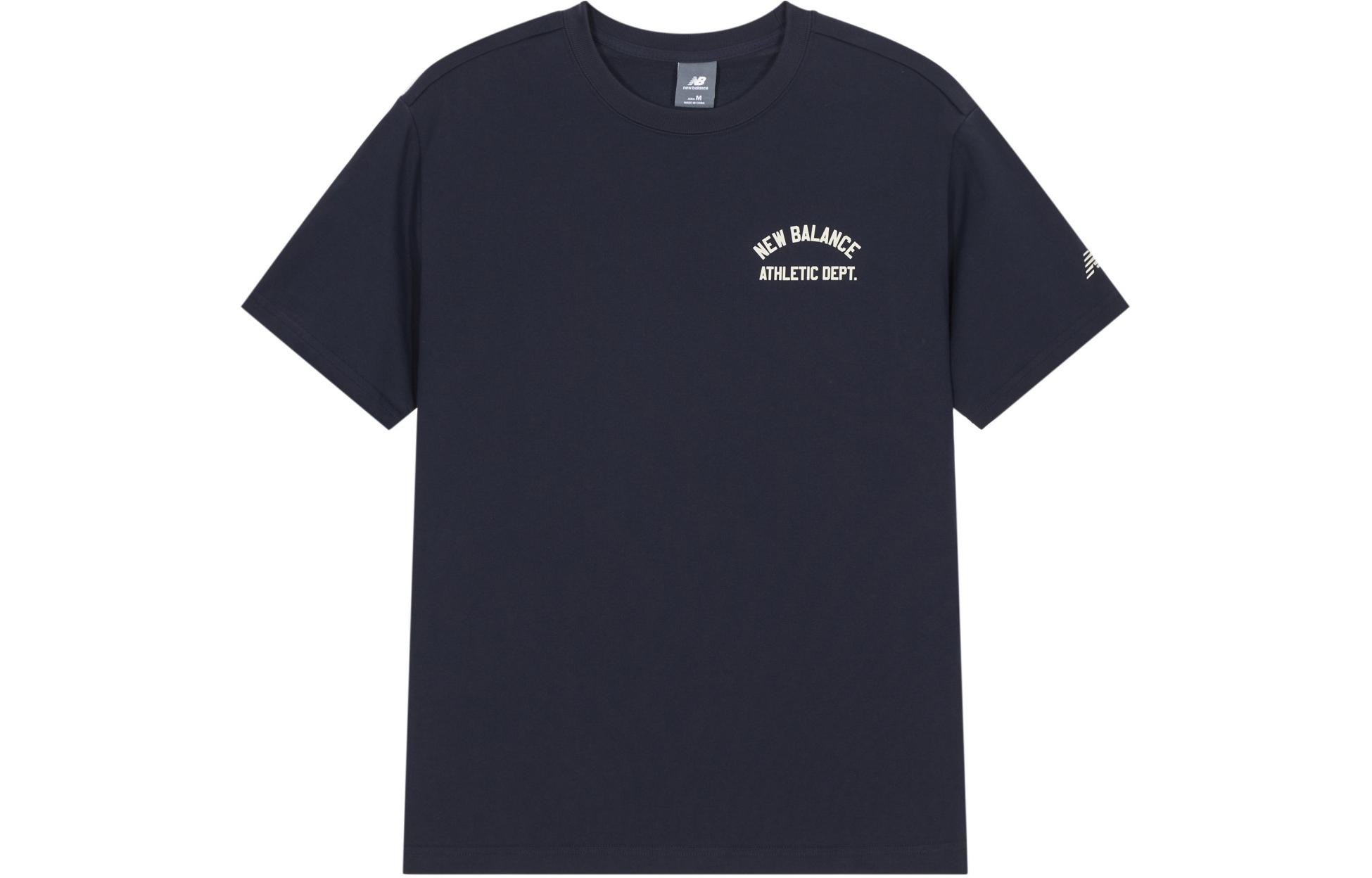 New Balance T Shirt Unisex Navy Blue AMT41315-ECL S