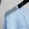 Fashion Ice Silk Women Knitted Vest Spring Summer Hollow Out Thin Bottoming Sling Streetwear Clothing Shirt