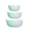 Transparent Tempered Galss Bowl Set Tableware Gradient Color Fruit Salad Dessert Bowl Home Living Room Breakfast Bowl