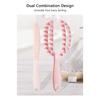 Plastic Hairdressing Comb 2 in  1 Openwork Comb High Quality Massage Comb  Wash Hair