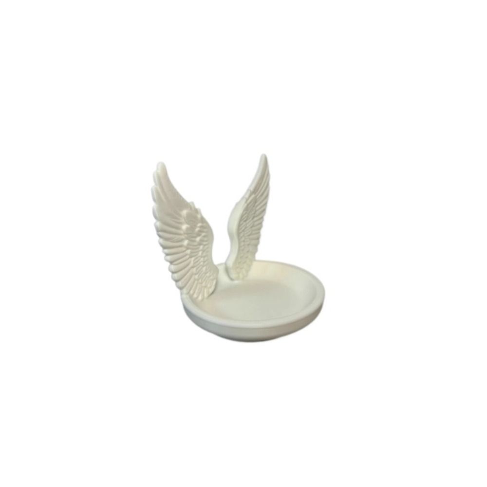 Angel Wings Ring Display Plates Creative Mini Key Tray Photo Prop Rings Holder  Room Decor