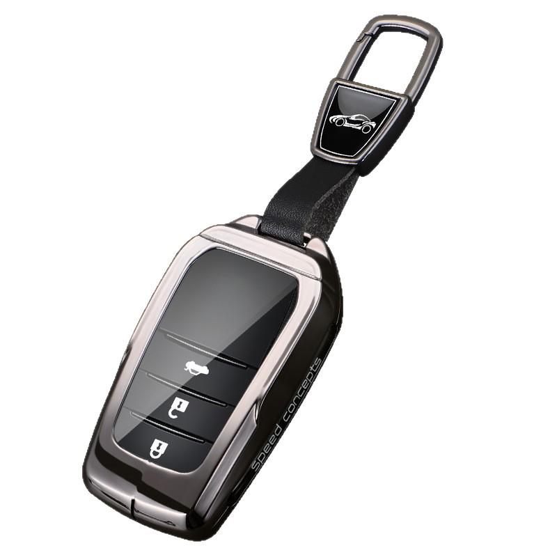Toyota Key Case for Corolla, Camry, Levin, RAV4, Avalon, IZOA, CHR, Highlander - Snap Button Design