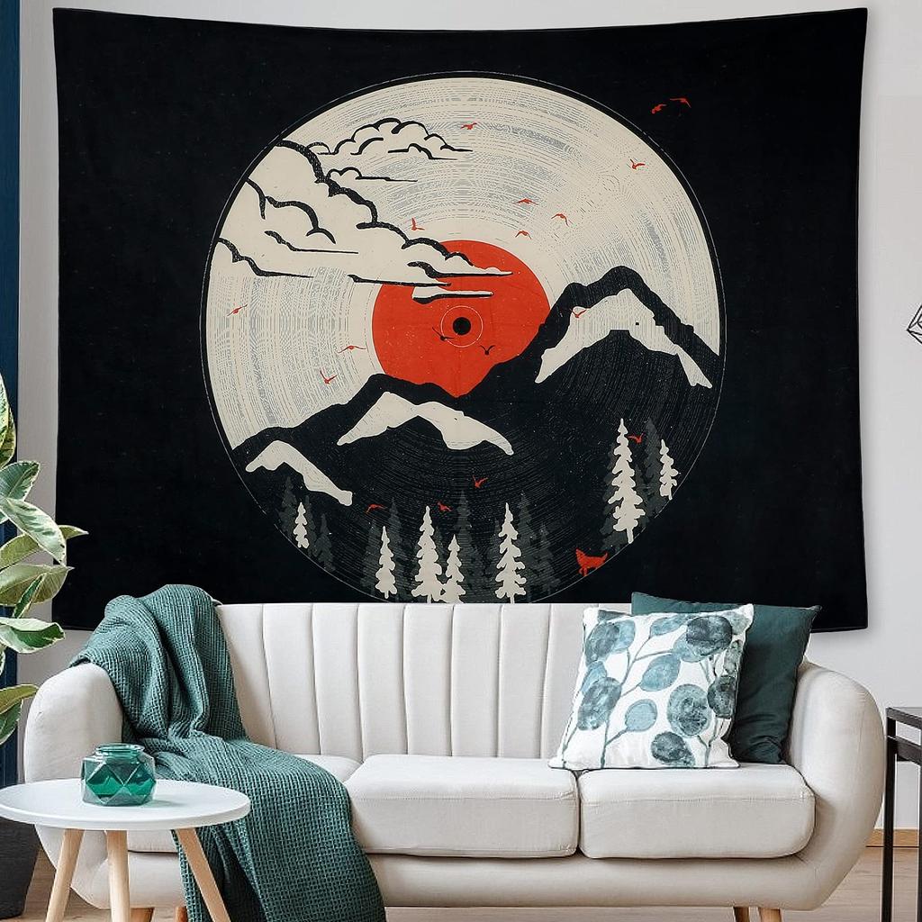 Tree of Life Tapestry Sun and Moon Galaxy Stars Wall Hanging Bohemian Mandala Bedroom Decor