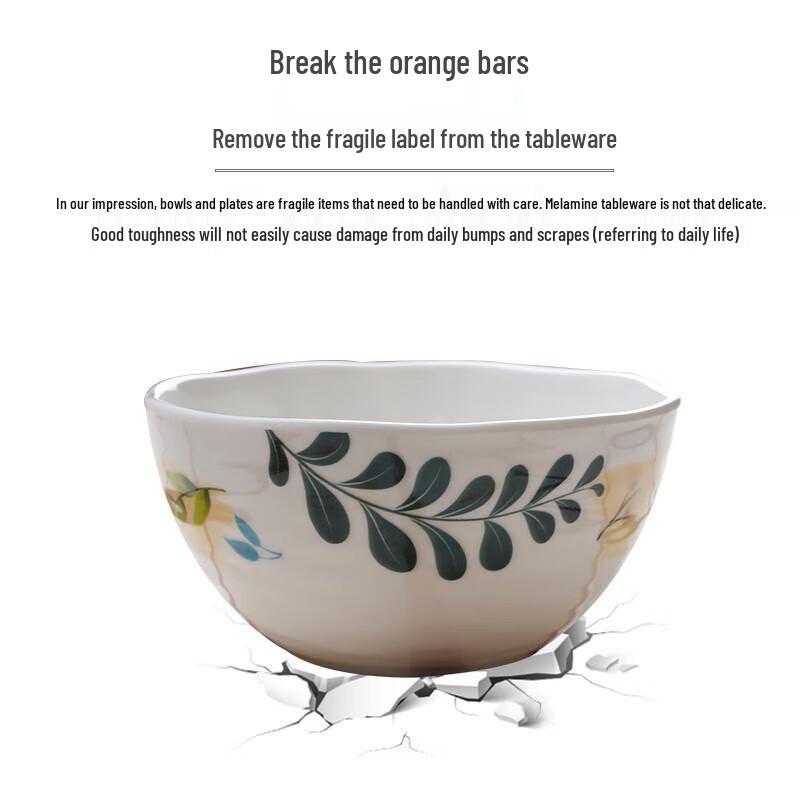 Wuhe A5 Lebensmittel-Melamin Eukalyptus Tablett