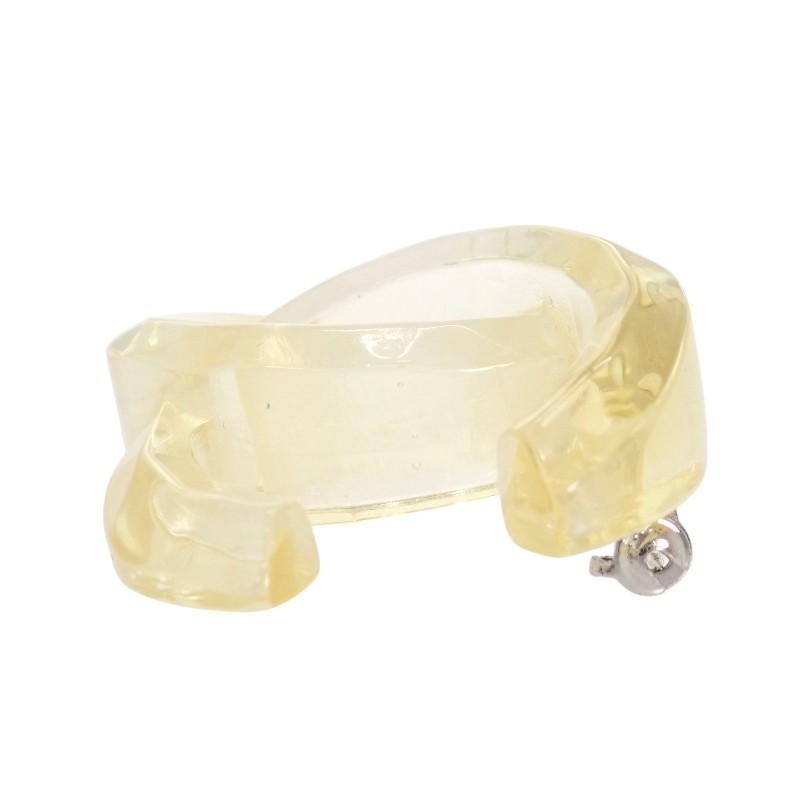 Chanel Brooch Clear Acrylic Women
