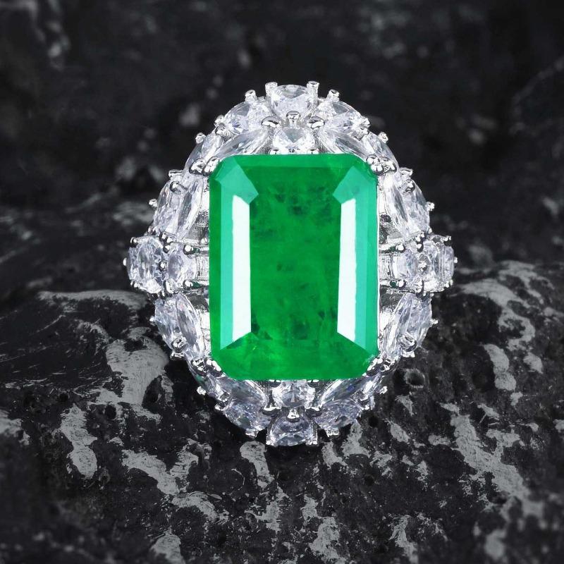 Sace Gems Klasický zirkonový prsten ze slitiny mědi Náhrdelník Soupravy šperků Dárky na svatbu