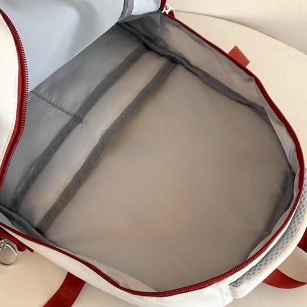 School Bag Male College Students Contrasting Color Splicing Couple Backpack 2025 New Multi-layer Primary and Secondary School Students Backpack