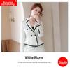 Women's Professional Long-Sleeved Suit with Western Skirt – Autumn/Winter Collection, Ideal for Interviews and Office Wear (Style 9532).