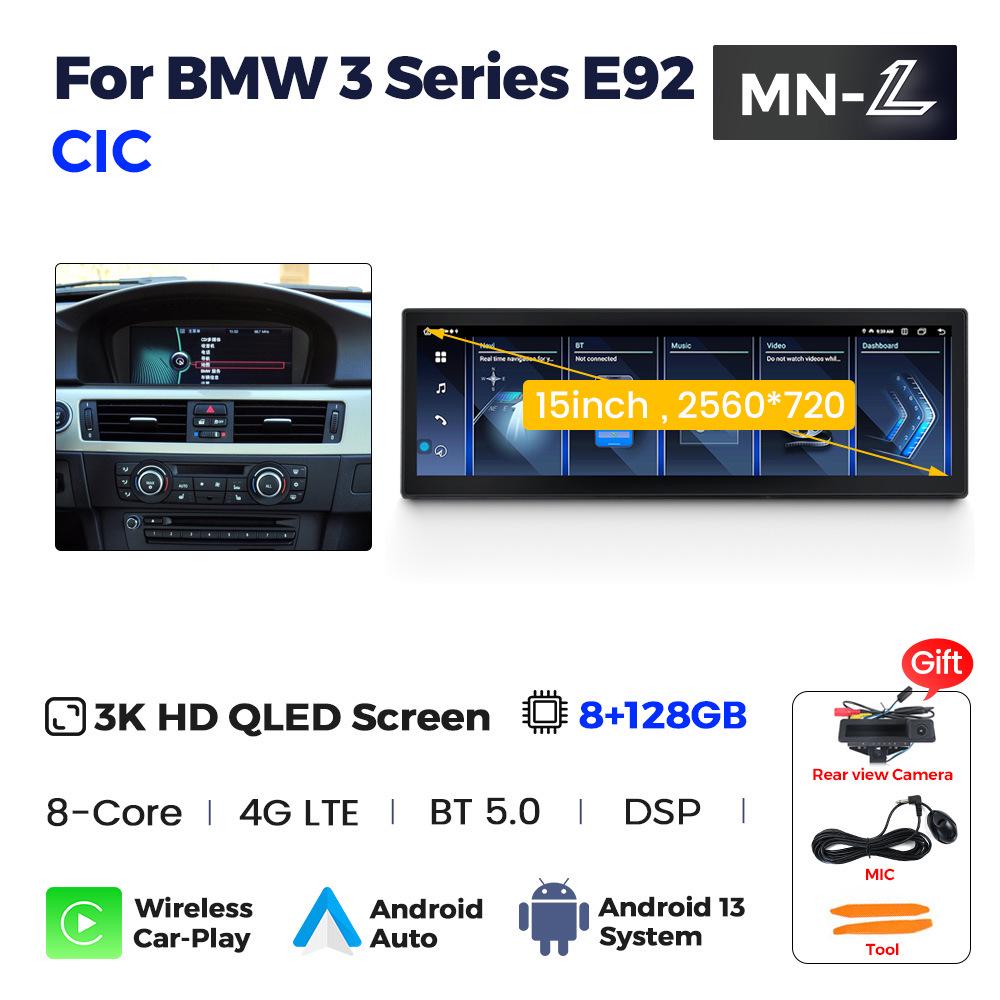 15" BMW 3 Series E90-E92 CIC/CCC Navigation Retrofit Screen