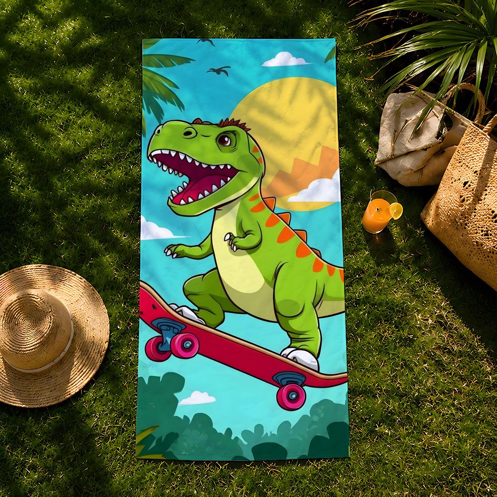 Animal d-dinosaur Towel beach towel, quick drying absorbent bath towel for Swim,Gym,Camping,Outdoor