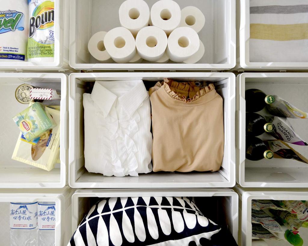 Folding Container 50L Beige Made In Japan ACCN657 CB-S51NRL