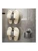 Suction Cup Shoe Rack for Slippers and Sandals, ABS, Gun Grey