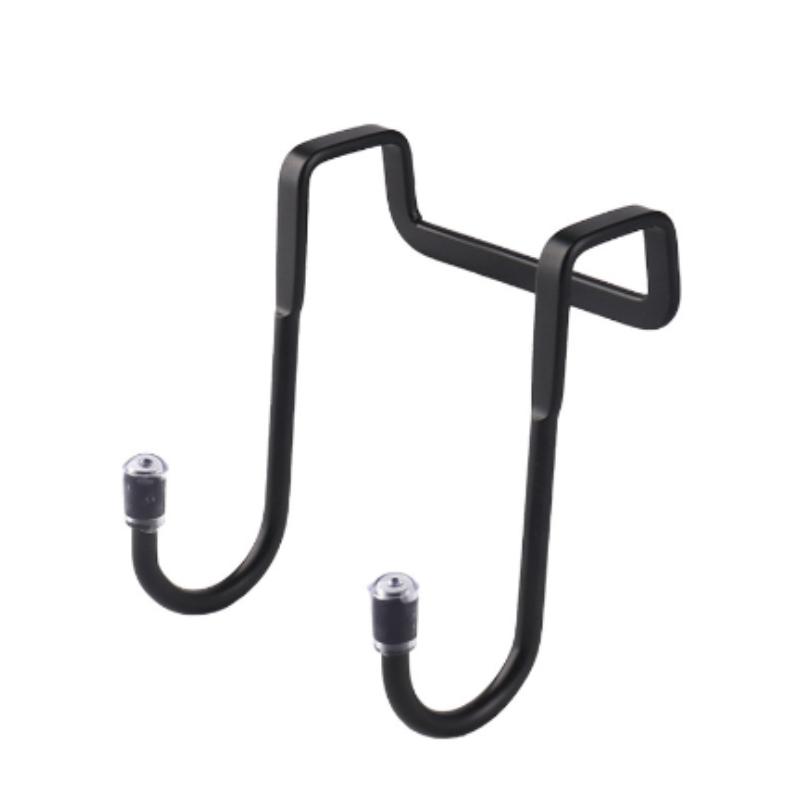 

1pc 201 stainless steel hooks S-shaped hooks without punching bedside cabinet door hooks hanging clothes towels home supplies чёрный