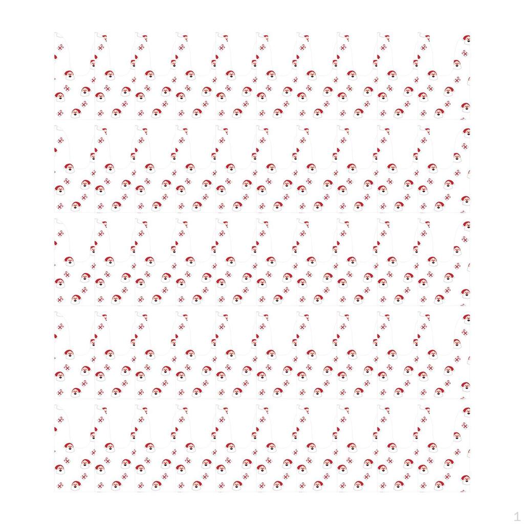 50x Christmas Treat Bags Creative for Presents Holiday Party Favors Supplies Santa Claus