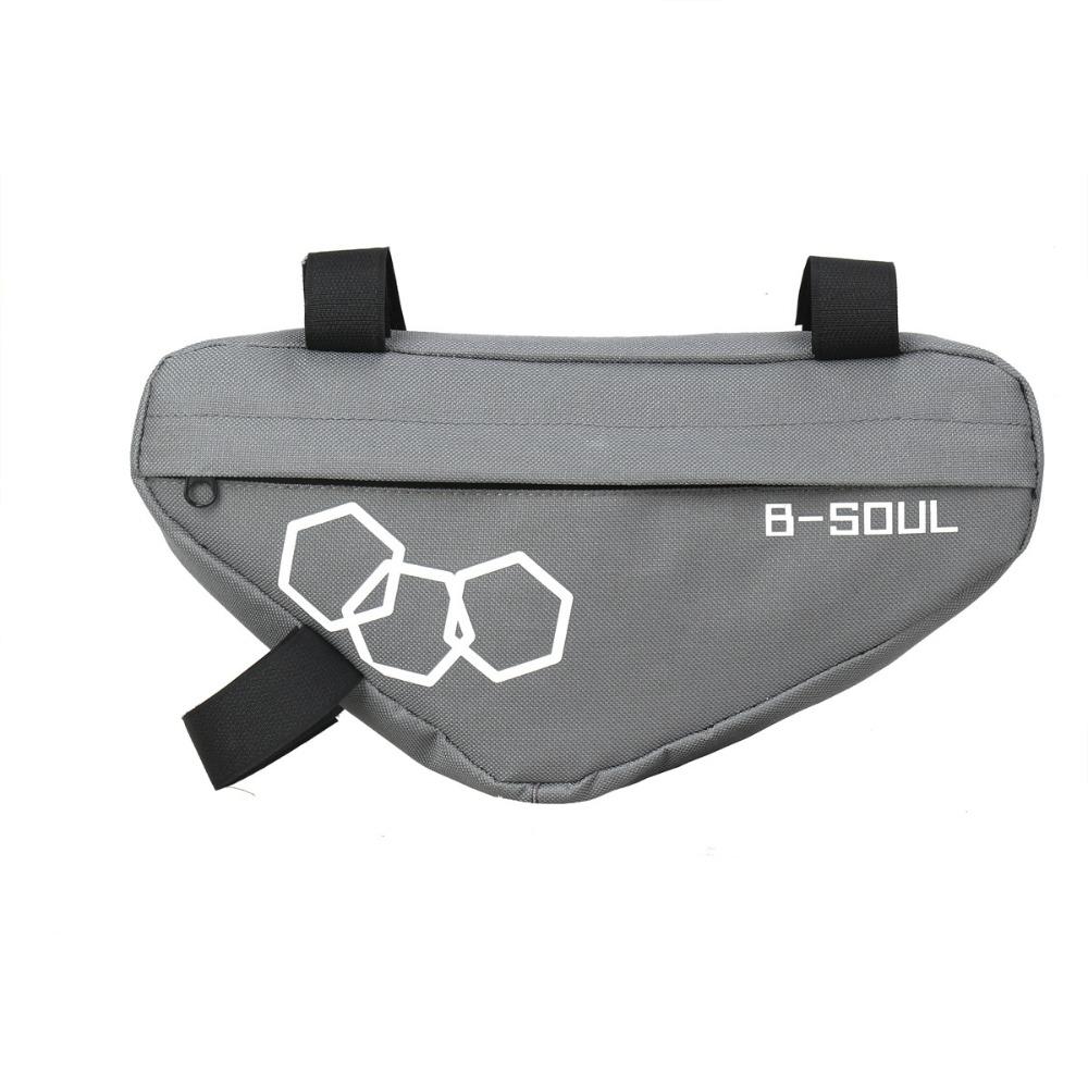 

Pouch Bike Triangle Bag Frame Bag Bicycle Storage Bag New Bicycle Front Frame Tube Bag білий/сірий