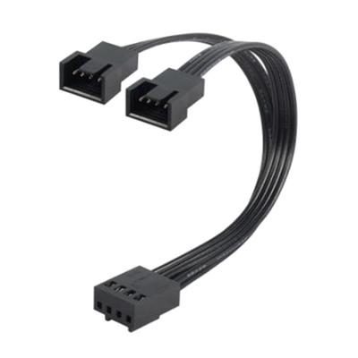 4Pin Lüfter Verlängerungskabel 1 auf 2 4Pin PWM Splitter für PC Motherboard, 13cm Gesamtlänge, Langlebiges Design