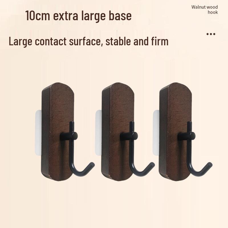 Solid Wood Wall-Mounted Piano Coat Rack with Entryway and Bedroom Hooks