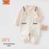 European-Style Velvet Cotton Baby Jumpsuit: Soft Long Sleeve Bodysuit for Newborns
