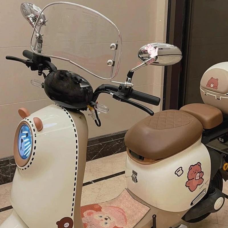 Clear Motorcycle Windshield Clear Wind Deflector Front Screens Fashion Appearance Motorcycle Accessories For Electric Motorcycle