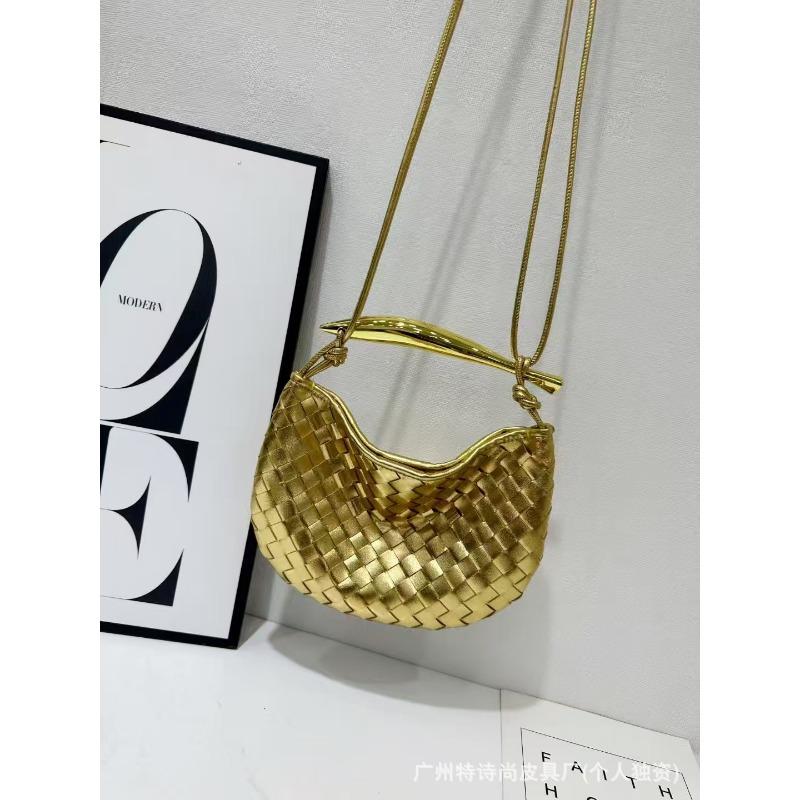 New Niche Sardines Handwoven Bag Hand-carried Dumpling Bag Casual Versatile Portable Shoulder Messenger Bag