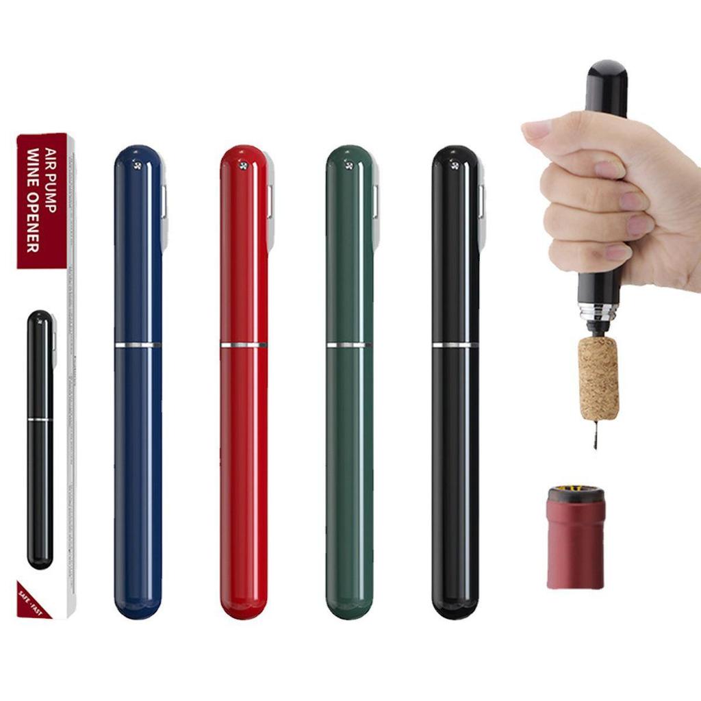 Nerezový vývrtka na víno ve tvaru pera s tlakem vzduchu