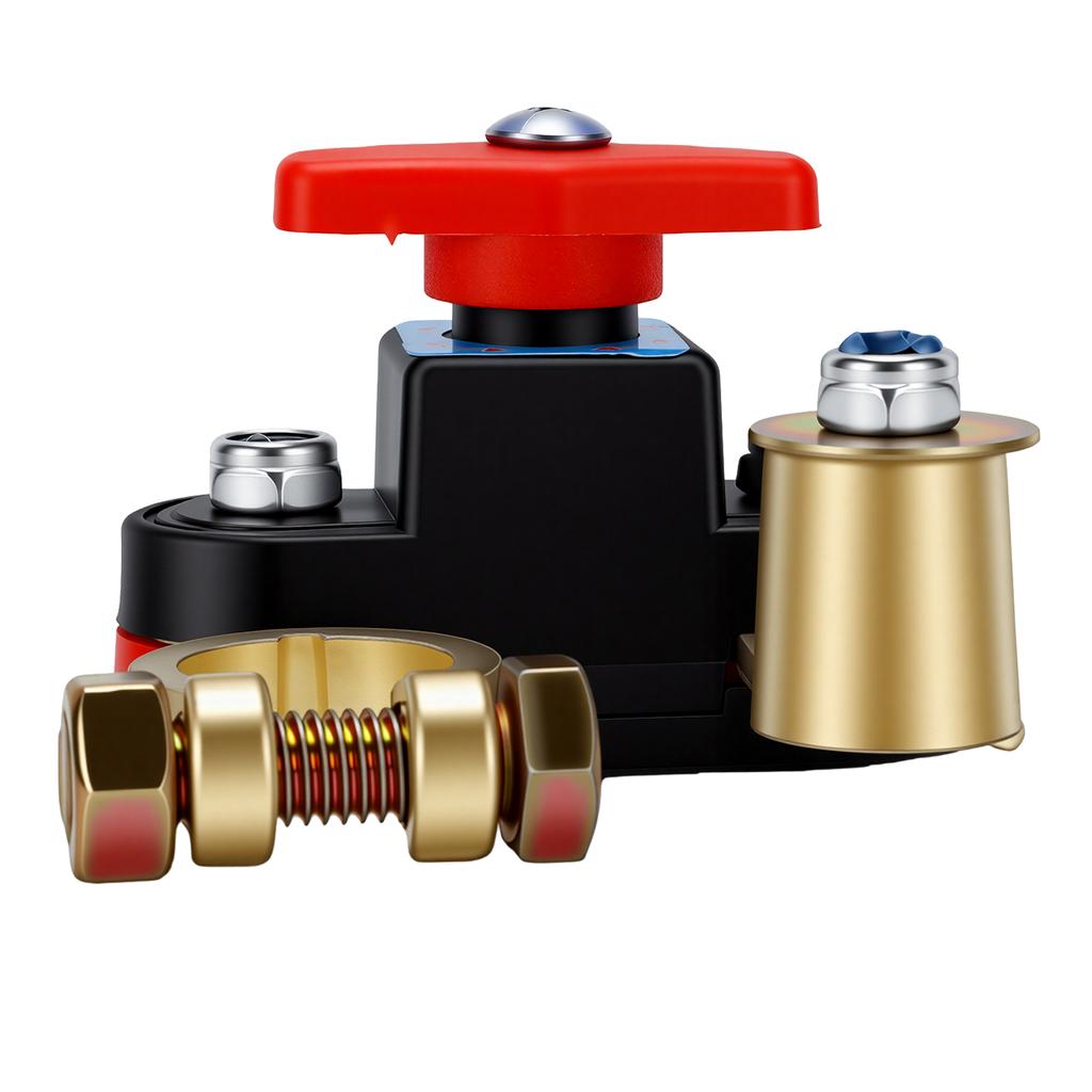 Car Battery Cut Off Switch Manual Rotary Car Battery Disconnect Switch for Cars SUVs Trucks Angle Adjustable Power Off