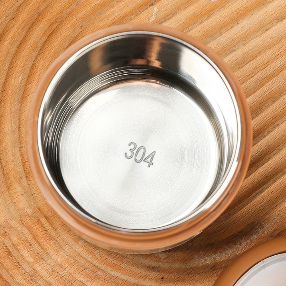 304 Stainless Steel Cute Thermos Flask Bear Warmer Food Container Porridge Soup Container  for Kids