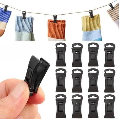 3/5pcs Plastic Socks Clip Portable Powerful Clothes Peg Multifunctional Rack Clothes Hanger Hook Clothes Folder Bed Sheet Clips