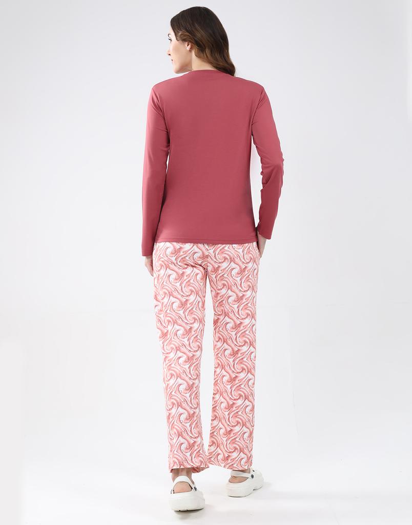 MONTE CARLO Women's Round Neck Full Sleeve Lower Set