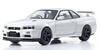Kyosho Original Nissan Skyline R34 II Finished Product KS03936W 1/43 GT-R V-Spec (White Pearl)