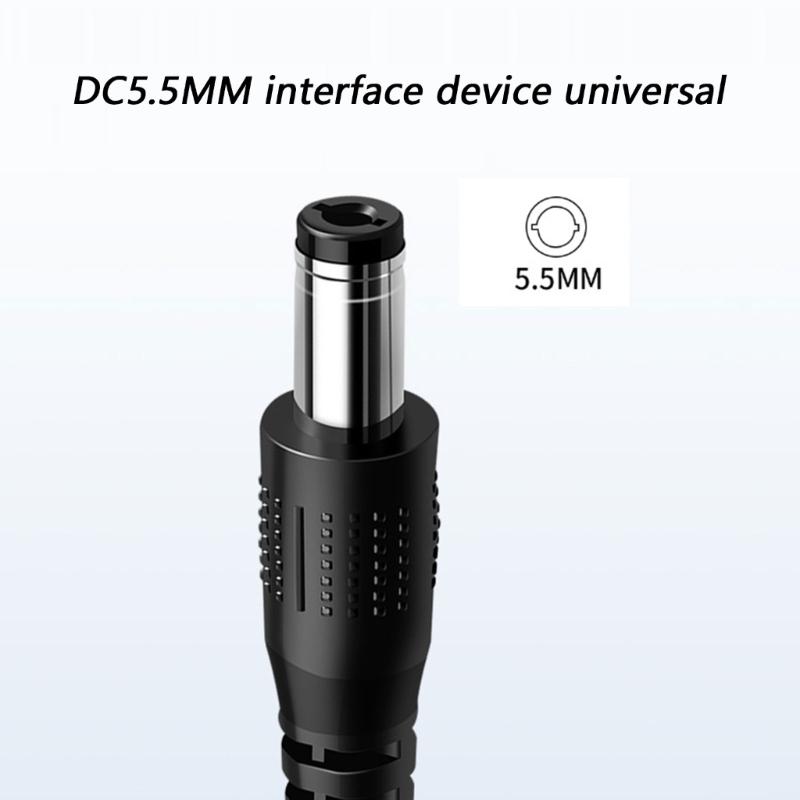 5V to 12V Step Up Converter Cable for Electronic Devices USB to DC5.5mm Boost Cable Safe and Stable Power Supply
