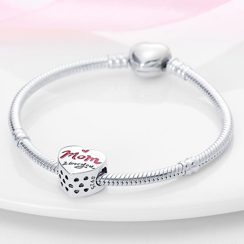 Copper Heart Dog Cat Warm Family Charms Beads Fit 3Mm Original Bracelets Fine Diy Mother'S Day Jewelry Gift