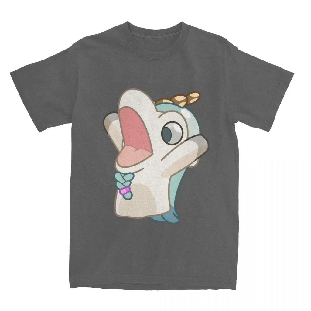 Unicorse Screaming T Shirt Summer Blueyed Anime Vintage T-Shirts Cotton Hip Hop Tee Shirt For Men Short Sleeve Casual Clothes