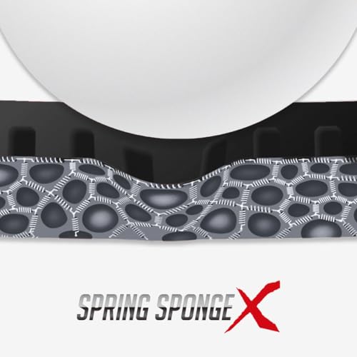 Butterfly Table Tennis Rubber, Made in Japan, Grazer, Inverted, High Tension, Black (278), Extra Thick, 06100