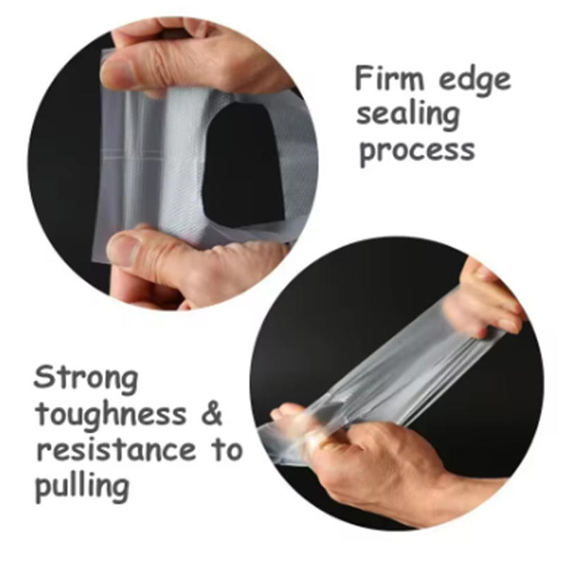 100 Pieces Thick Gusseted TShape Takeout Bags with Snap Closure for Bubble Milk Tea Coffee Food Packaging and Leak Proof Carry