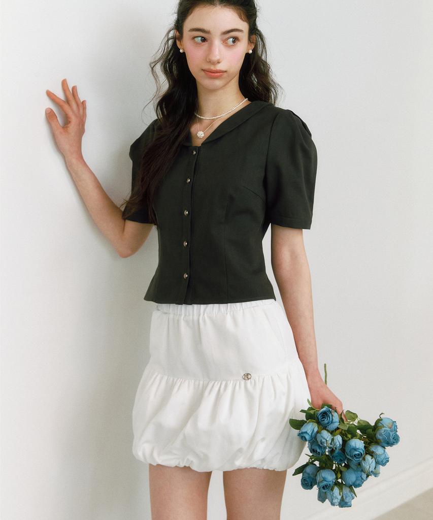 Neimkategoli Dahlia Balloon Skirt_White