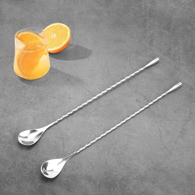 Cocktail Mixing Spoons Long Handle Bar Spoon Bartender Drink Stirrer Barista Mixing Tool