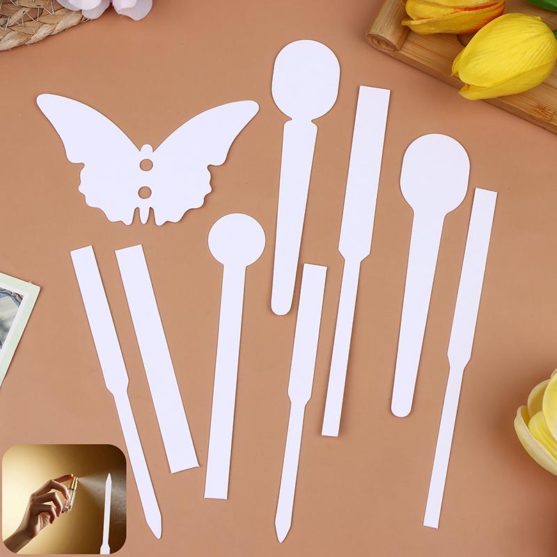 30/100Pcs Testing Aromatherapy Fragrance Various Shape Cotton Absorbent Perfume Essential Oils Test Tester Paper Strips Paper