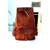 20" Big New Genuine Leather Back Pack Rucksack Travel Bag For Men's and Women's