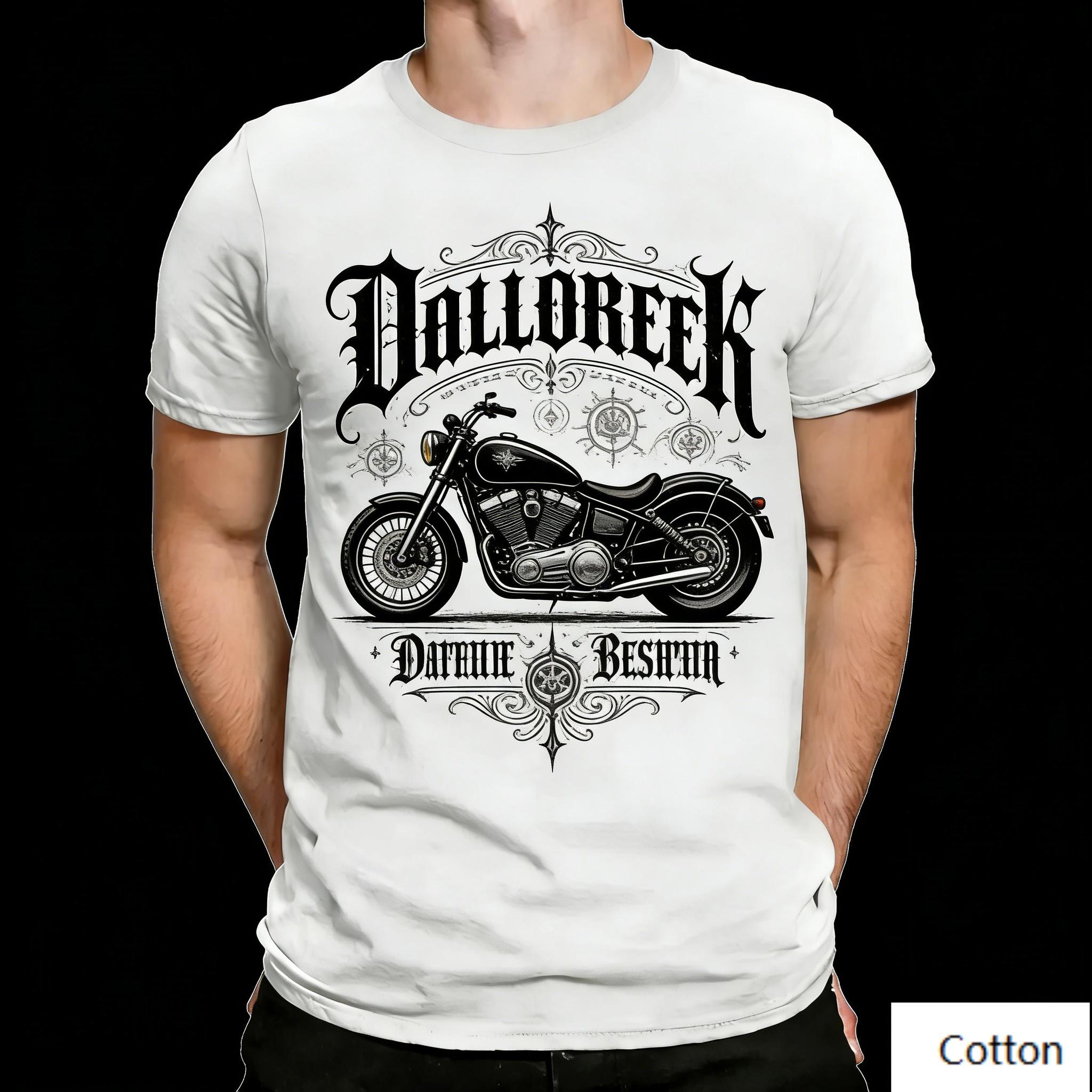 Vintage Ride To Hell Biker Skull Graphic TShirt Retro Wrench Spark Plug Print Pure Cotton Tee Heavy Metal Streetwear Unisex S