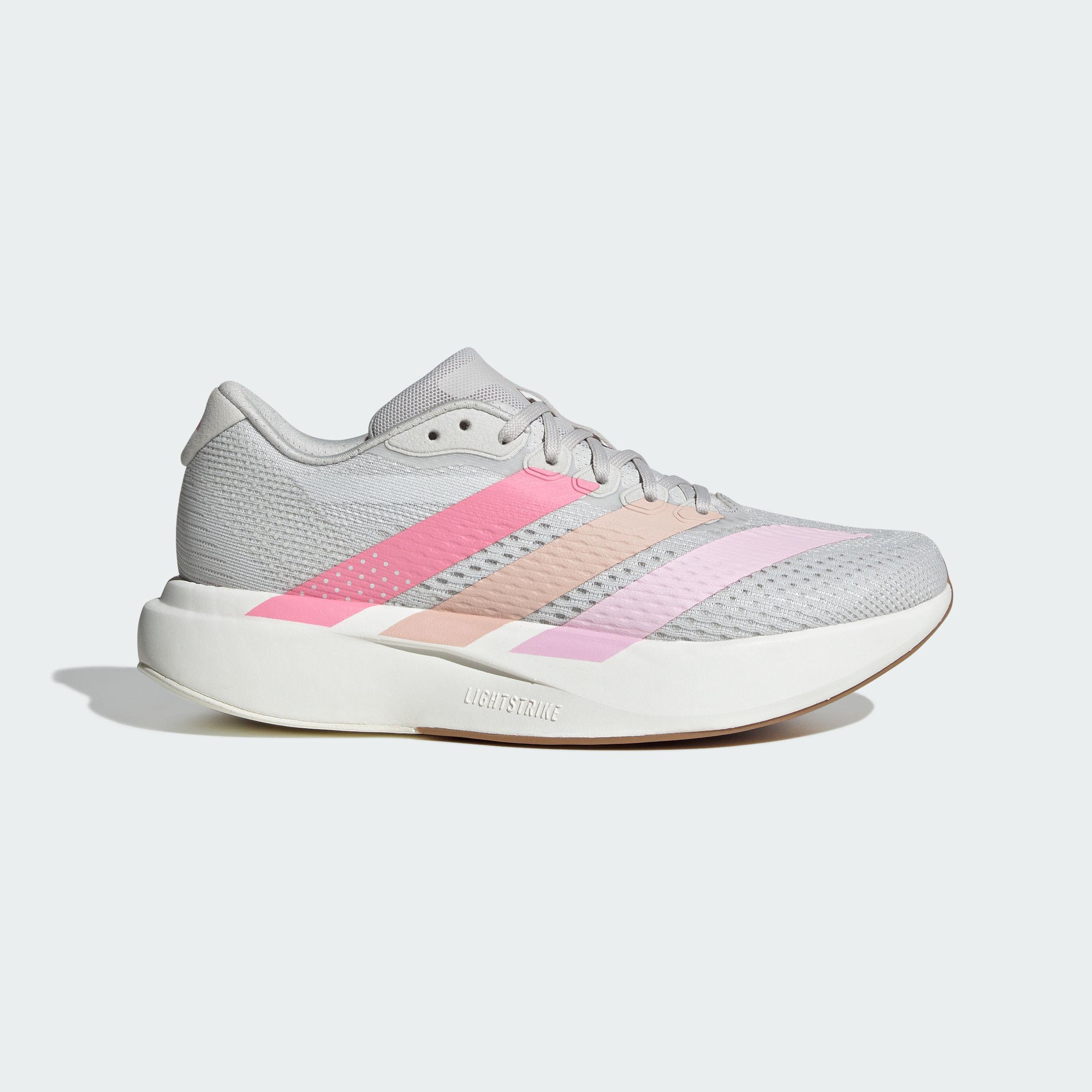 Adidas Adizero Pacer Running Shoes Women s Light Gray Pink White 36