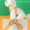 Harness Leash Set Reflective Strap Night Safe Pet Dog Vest Flower Decoration Adjustable