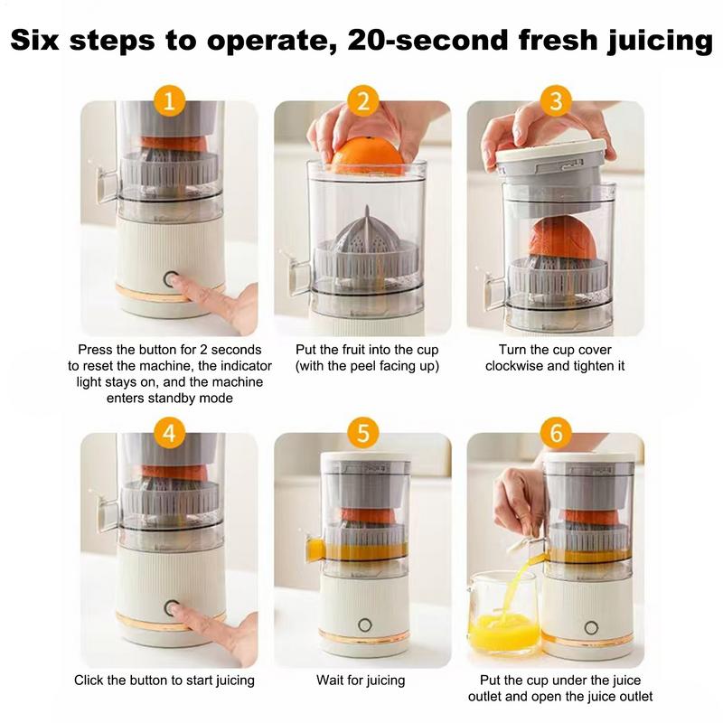 Extractor Fully Automatic Fruit Household Juicer Portable Juice Machine ResidueSeparation Bidirectional Spiral Fruit Juicer Cup
