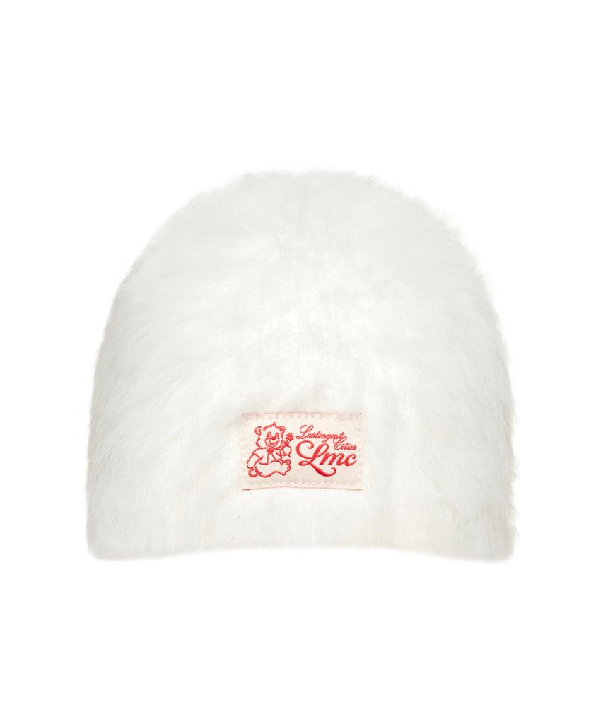 LMC Hairy Uncuffed Beanie White